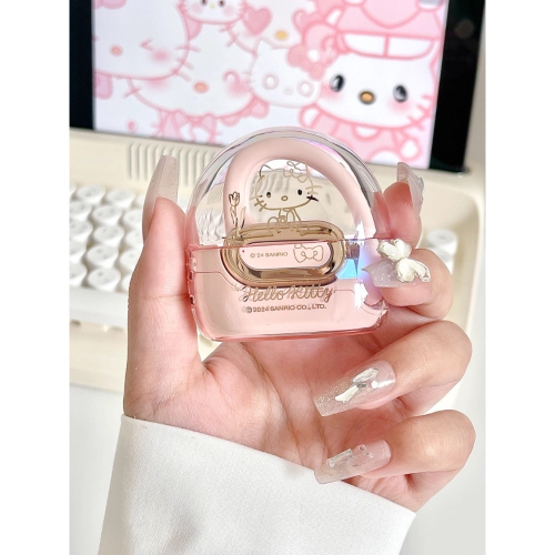 正品 聯名HelloKitty掛耳式藍牙耳機 高顏值新款送女生 可愛粉紅禮物?
