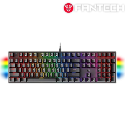 FANTECH MAXFIT108 RGB混彩多媒體機械式電競鍵盤(青軸) 有線鍵盤 電競鍵盤 注音 倉頡