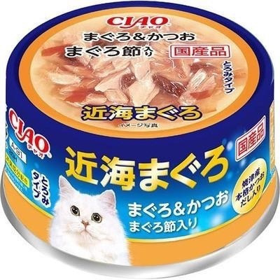 CIAO 近海罐 80g 旨定罐 近海鮪魚罐 貓副食罐 貓罐頭 幼貓 日本 鮪魚片 吻仔魚 干貝