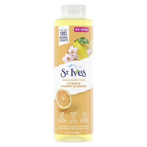 【ST. Ives 聖艾芙】身體沐浴乳-柑橘+櫻花(22oz/650ml)【6078】