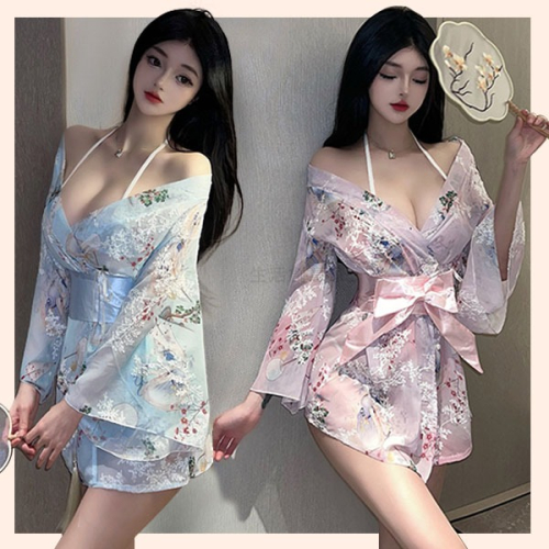 【實體店面現貨 附發票】和服 浴袍 日系蝴蝶結 性感 誘惑 激情 開襠 性感 可愛 角色扮演 情侶調情 1690