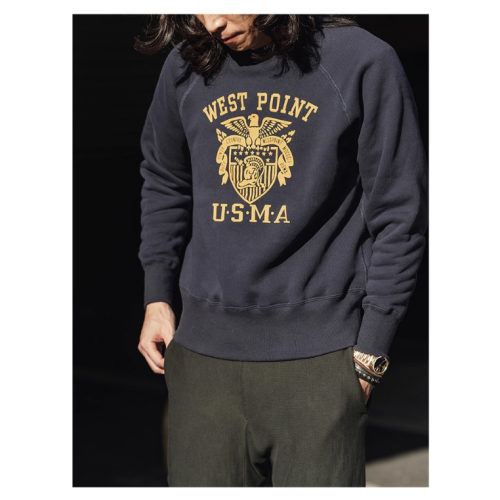 NON STOCK USMA 西點軍校 衛衣 插肩袖 復古運動衫 USN