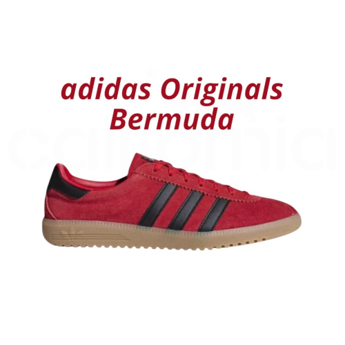 ?adidas Originals Bermuda 休閒鞋 紅黑色｜紅色｜黑色｜焦糖底｜皮革｜麂皮｜平底鞋｜男女通用款