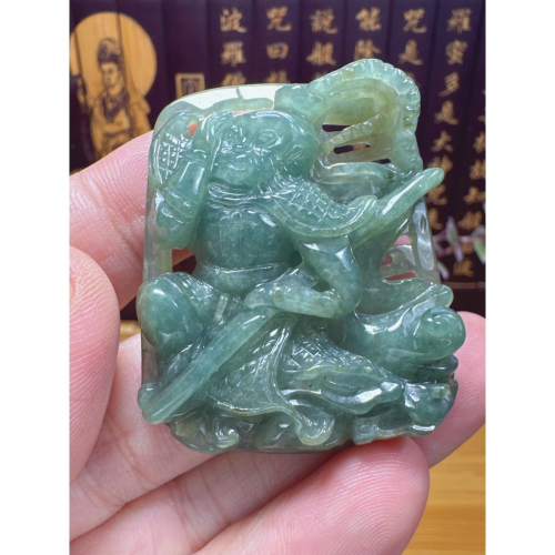 天然翡翠A貨-齊天大聖孫悟空 商品編號：061308