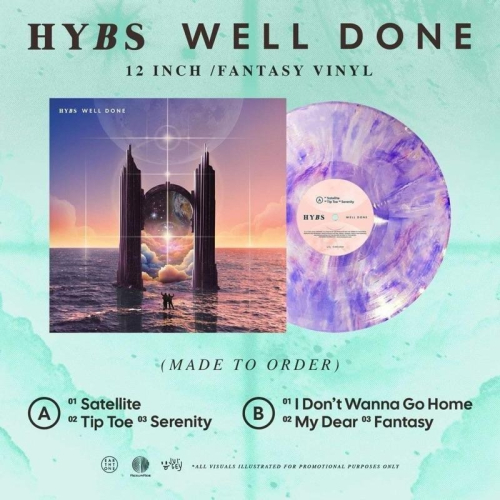 【黑膠】HYBS 《WELL DONE》解散專輯 45轉限量彩膠 CITY POP