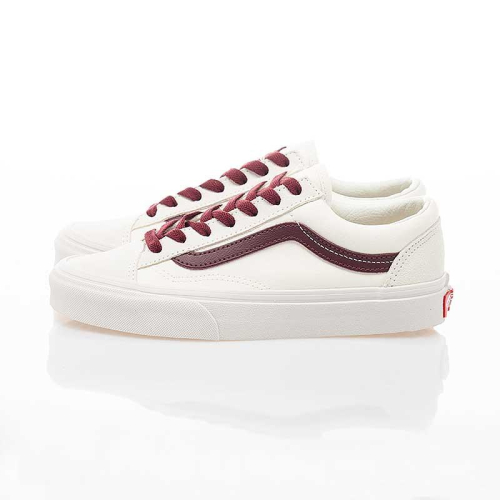 [unclev1966] Vans Style 36 櫻桃紅 酒紅色 俏皮圓頭 修身 百搭 滑板鞋 男女款
