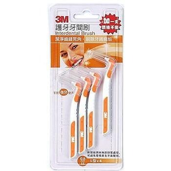 【現貨附發票】3M 護牙牙間刷 L型4支 /卡 (SS號0.8mm)