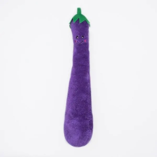 美國 ZippyPaws Jigglerz - Eggplant 搖搖大茄子 寵物啾啾玩偶