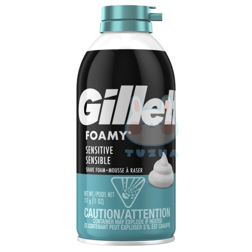 【Gillette 吉列】刮鬍泡-敏感(11oz/311g)【4602】