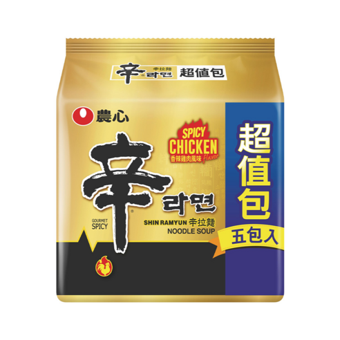 【卡娃依企業行】進口零食專賣店~現貨~農心香辣雞肉風味5包