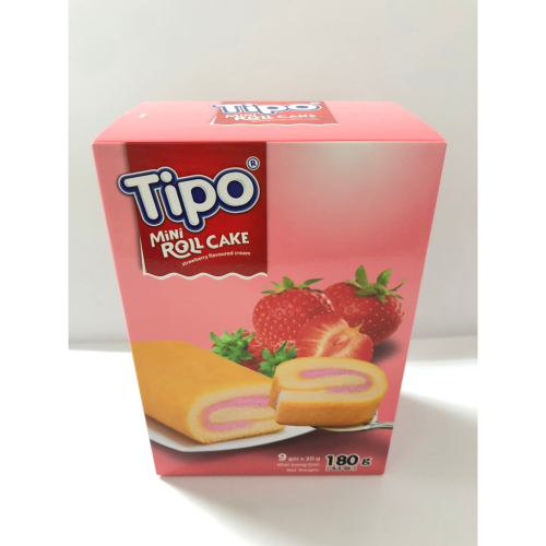 Tipo蛋糕 瑞士捲 草莓 牛奶 下午茶 點心 蛋糕