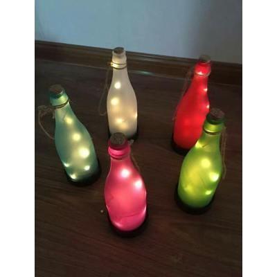 ☆四月科技能源☆光控LED太陽能燈 帶燈流星許願晶靈 許願瓶 漂流瓶 掛燈 A0119