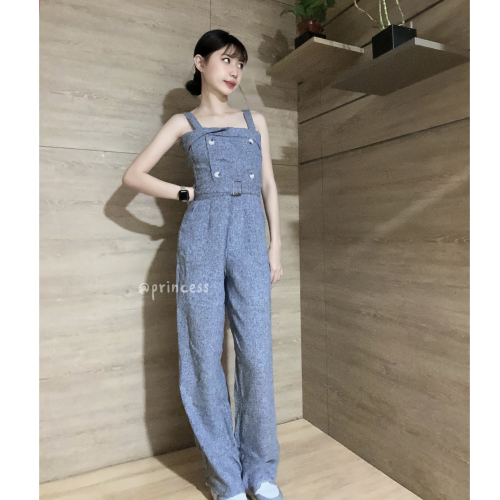 3979質感小香吊帶連身褲