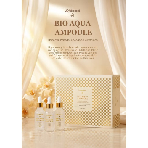 新鮮貨 ?澳洲?Lafmme BIO AQUA AMPOULE 全效濃縮羊胎精華液 安瓶 30ml*3 瓶