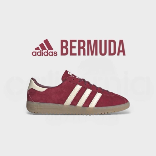?adidas Originals Bermuda ＇Wine Red White＇ 白紅色