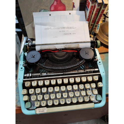 西德製造 1950-60年代 olympia werke A.G. 德文鍵盤 極罕見 打字機 古董級收藏