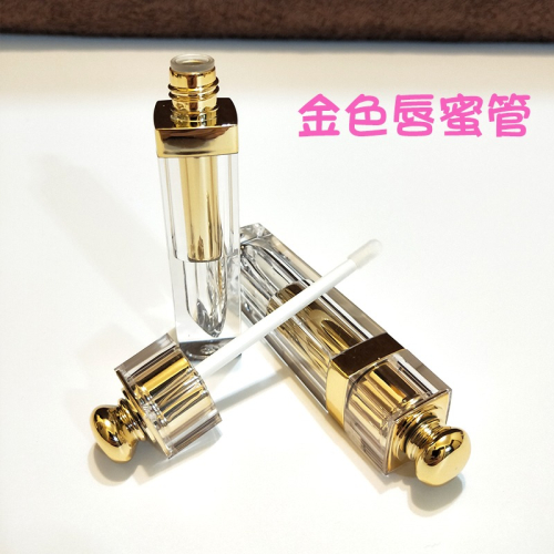 ?熱銷!!高質感DIY金色唇蜜空管 口紅唇釉空盒●手工自製空管/化妝品/唇管/唇膏/實拍 唇彩 唇油 分裝瓶 分裝管