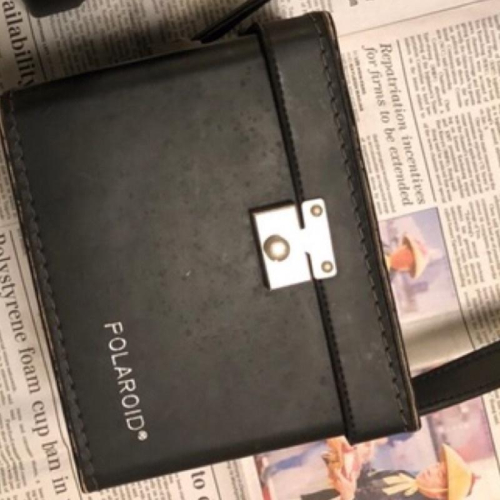寶麗來 原廠 箱子附袋背