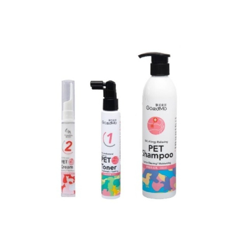 【GoodMo歸毛家族】舒敏洗毛精300ml+護膚噴液60ml+精萃營養霜20ml組合 免運
