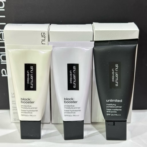 植村秀 shu uemura 無極限保濕妝前乳 無極限控油妝前乳 SPF 50+ PA+++ 透色 紫色