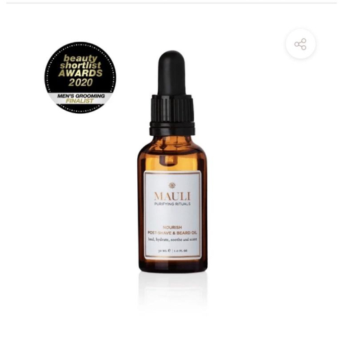 現貨Mauli Nourish Post Shave Beard Oil鬍子油 保養精華油 天然鬍鬚油30ml