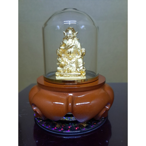 金關公造型小盤香爐