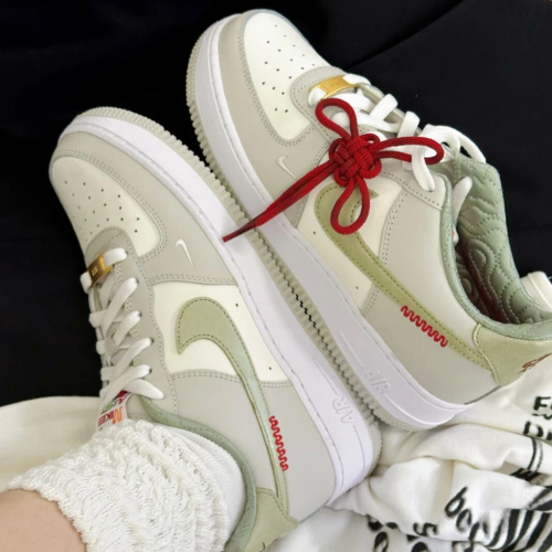 NIKE AIR FORCE 1 GS AF1 2025年 蛇年限定 燕麥灰綠 HV6000-131