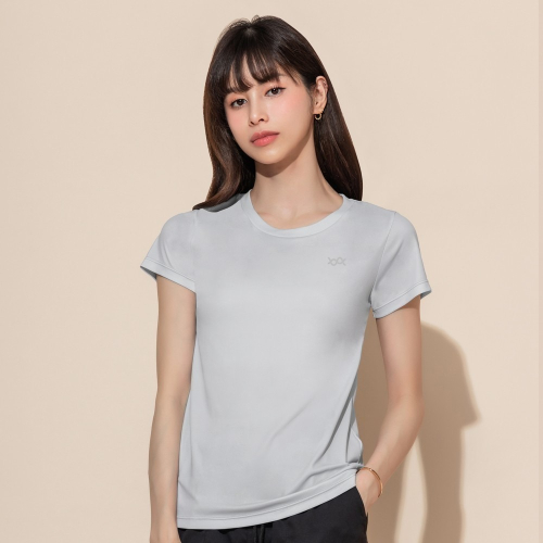 【WIWI】素面防曬排汗短版涼感衣(白銀灰 女S-3XL)