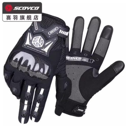 官方原裝｜MOTO_R東北騎士｜Scoyco賽羽MC20 夏季碳纖維防護殼手套