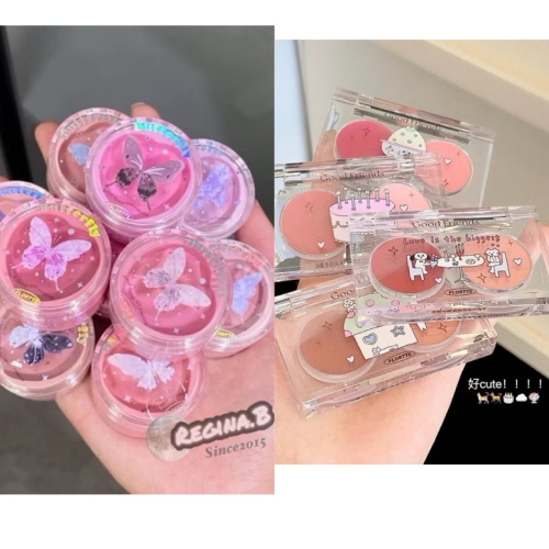 正品授權? Flortte花洛莉亞? 好胖友 雙色腮紅 好美莉亞 空氣腮紅膏?