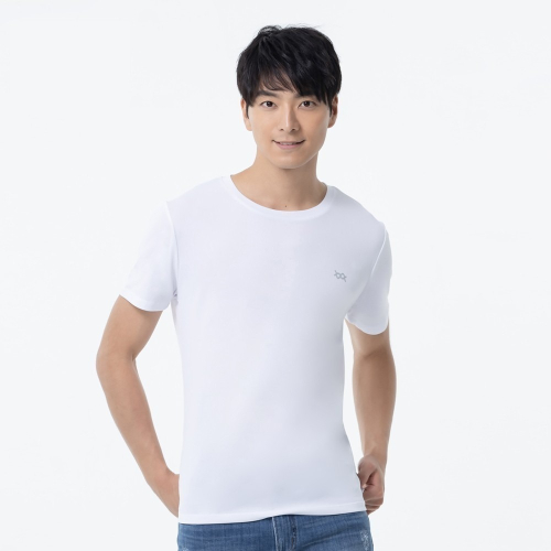 【WIWI】素面防曬排汗短版涼感衣(純淨白 男M-3XL)