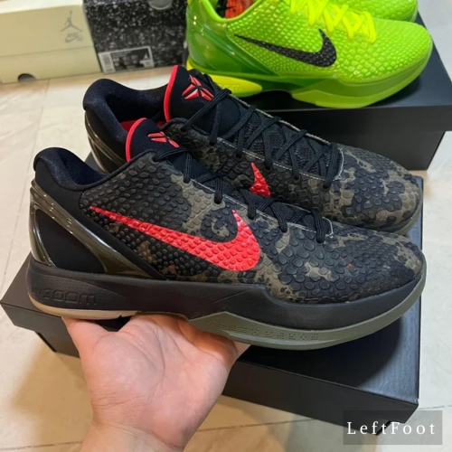 GX純原 Kobe 6 Italian Camo 沙漠 黑紅迷彩 籃球鞋 實戰鞋 真碳板