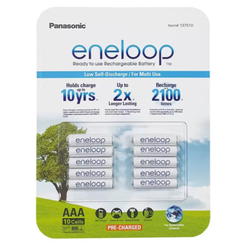 全新-Panasonic Eneloop3號 充電電池 10入