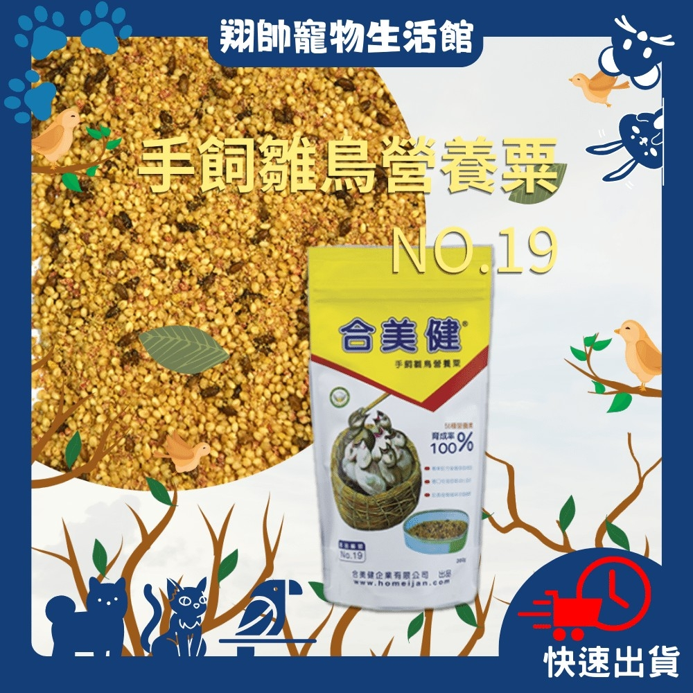 實體門市｜翔帥寵物生活館｜合美健｜手飼雛鳥營養粟｜雛鳥｜幼鳥｜NO.19號