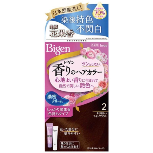 妹妹美妝小舖 日本?? hoyu BIGEN美源花果香快速染髮霜(40g+40g）共12色 染白專用