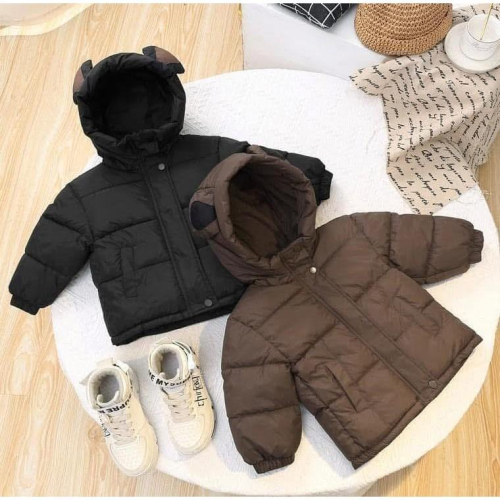 兒童熊耳朵“厚絨”羽絨外套