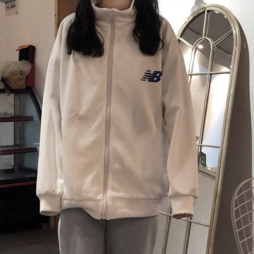 ins超火衛衣女初秋韓版ins潮原宿bf慵懶風學生寬松拉鏈上衣服