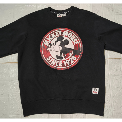 (9550) AAPE x Disney 長袖上衣 胸圍110 衣長68
