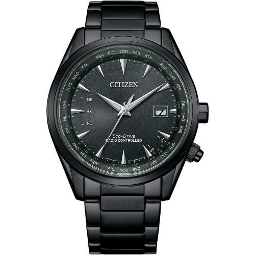 CITIZEN 星辰 GENT＇S 萬年曆 Eco-Drive光動能電波腕錶-男錶(CB0275-83E)43mm 附提