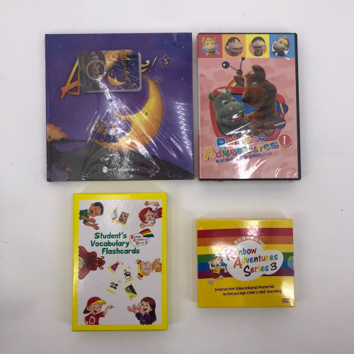 ❮近新1折❯ HESS 何嘉仁 彩虹探險 Rainbow Adventures DVD 英文字卡 英文書 幼兒學英文