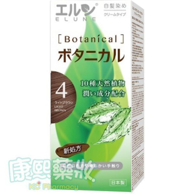 【康熙藥妝】【伊露恩(寶王)草本染髮霜(4號 淺栗色)】日本製/公司貨