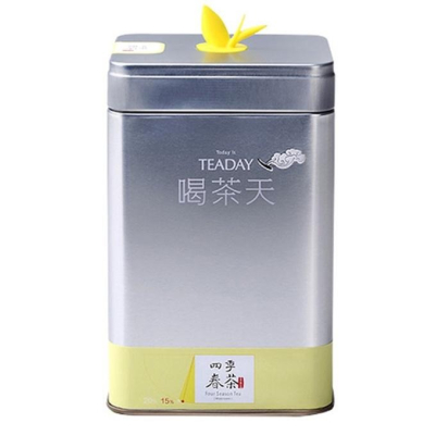 【澄韻堂】台灣宜龍-喝茶天-四季春茶罐(150g)/罐,通過國際SGS農藥殘留檢測, 清香韻味，茶湯甘甜，色澤金黃明亮