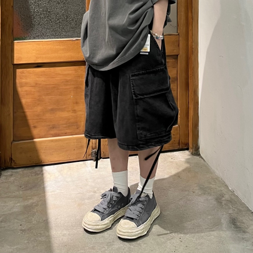 Korea 大口袋牛仔短褲