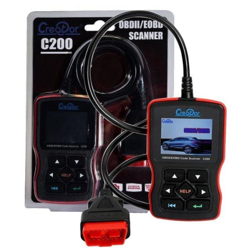 台灣發貨 汽車OBD2行車電腦診斷儀 Creator C200 引擎偵測器 高配版升级款（支持升级） 替代OM123