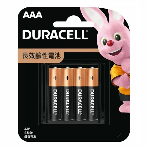 【現貨附發票】Duracell 金頂 鹼性電池 4號4入 /卡