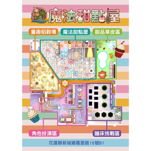 可雅【追風奇幻島花蓮旗艦店魔法甜點屋親子1大1小優惠票】板橋，新莊，中壢可面交，購買前請加官賴:@iop99000詢問