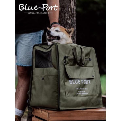 HOMIA??日系blueport寵物外出包雙肩包大容量狗包貓包犬貓通用旅行包外出超大空間便攜透氣通風柯基柴犬可用