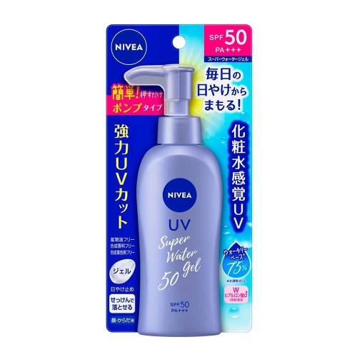 妮維雅 NIVEA 防曬水感凝膠 防曬乳 140g 按壓式 日本 現貨