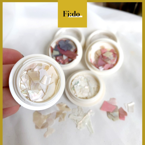 Fido｜美甲貝殼片 五彩光澤貝殼片 薄貝殼片素材飾品【現貨】