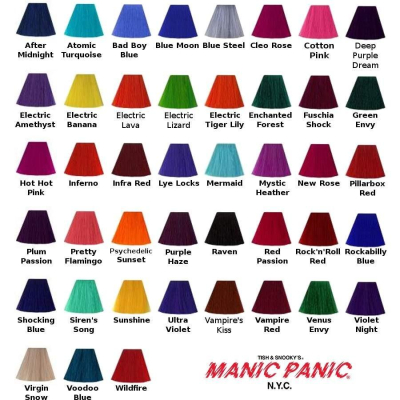 Manic Panic 經典版 紫 粉紅 綠 黑 藍 紅 粉色調和劑 螢光綠 黃 橘